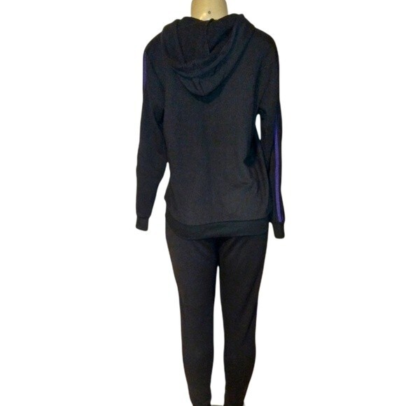 Black/Purple Mesh Sweatsuit L - Picture 9 of 16